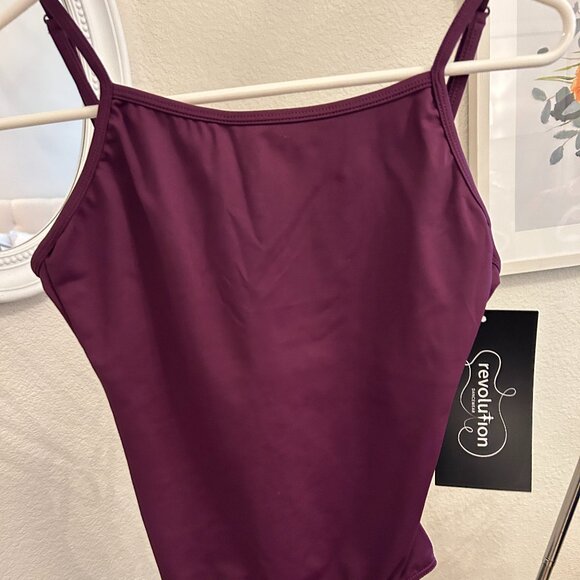 Revolution Plum camisole leotard AS. NWT - Picture 1 of 2